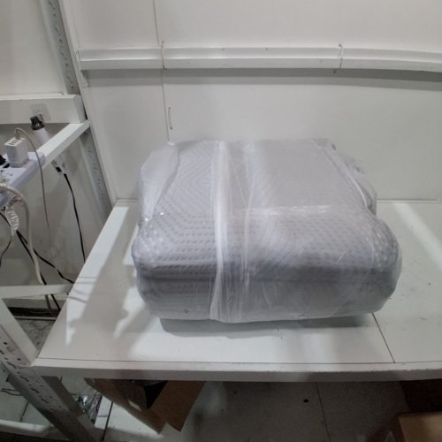 IULULU TRI FOLDING MEMORY FOAM MATTRESS WITH REMOVABLE COVER - 75" X 25" X 4" - GREY image 5