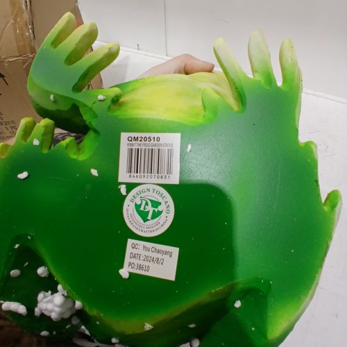 DESIGN TOSCANO FROG GARDEN STATUE - 9"- GREEN (ITEM: QM20510) image 2