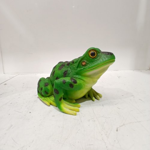 DESIGN TOSCANO FROG GARDEN STATUE - 9"- GREEN (ITEM: QM20510) image 3