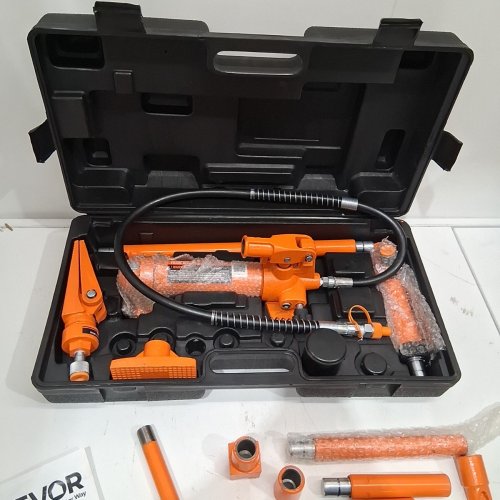 PORTABLE POWER JACK WITH PUMP - 4 TON CAP - ORANGE (MODEL: ZX0201 4T) image 2