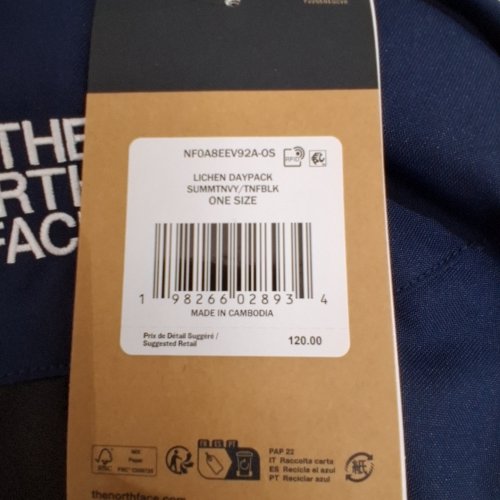 THE NORTH FACE LICHEN DAYPACK - ONE SIZE - NAVY/BLACK image 2
