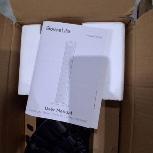 GOVEELIFE APP CONTROL TOWER FLOOR FAN WITH 5 MODES 12 SPEEDS - 42" - BLACK (MODEL: H7105) image 5