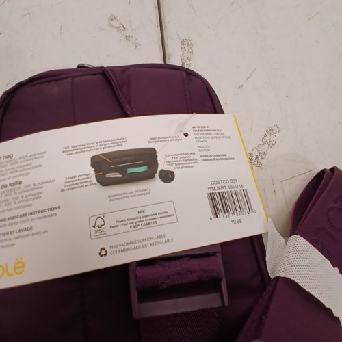 UNISEX LOLË HANDWARMER BELT BAG - ONE SIZE - PURPLE (STYLE: 1811718) image 3