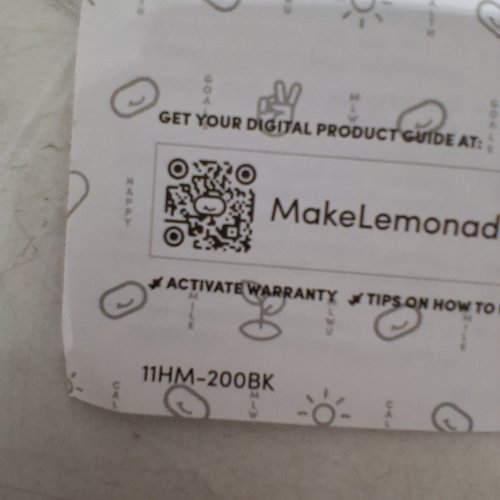 MAKE LEMONADE PERCUSSION HANDHELD MASSAGER - 120 V - BLACK & YELLOW (MODEL: 11HM-200BK) image 3