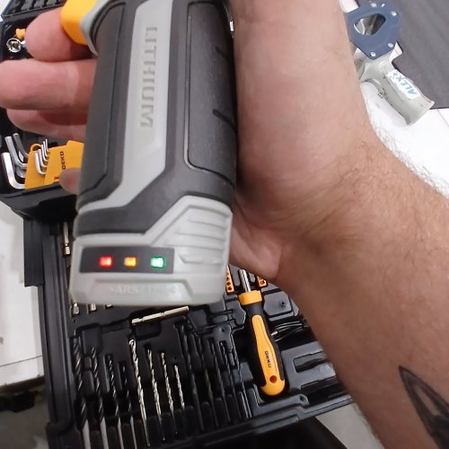 238PC DEKO TOOL SET WITH CORDLESS DRILL - BLACK/ORANGE image 2