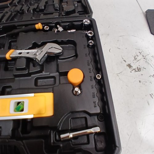 238PC DEKO TOOL SET WITH CORDLESS DRILL - BLACK/ORANGE image 4