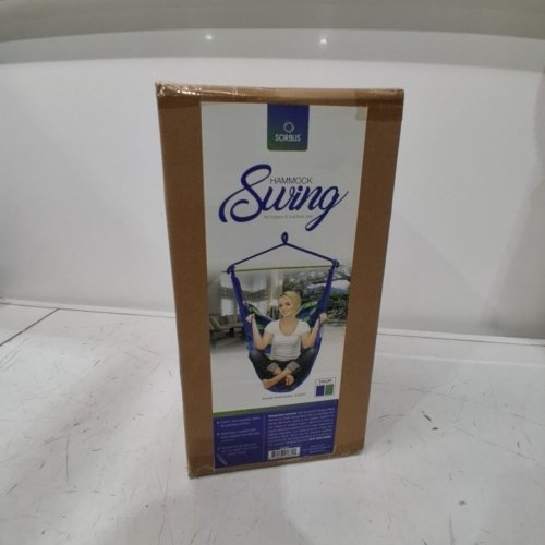 SORBUS SWING BLUE HANGING ROPE HAMMOCK CHAIR SWING SEAT image 2