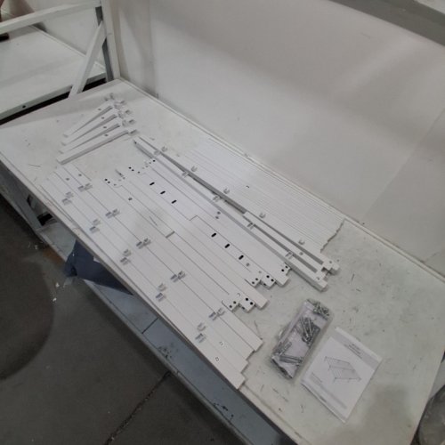 ALLEWIE METAL BED FRAME WITH UNDER-BED STORAGE SPACE - 14" FULL - WHITE - (MODEL: WDLWCTTC002) image 3
