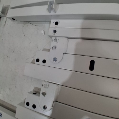 ALLEWIE METAL BED FRAME WITH UNDER-BED STORAGE SPACE - 14" FULL - WHITE - (MODEL: WDLWCTTC002) image 5