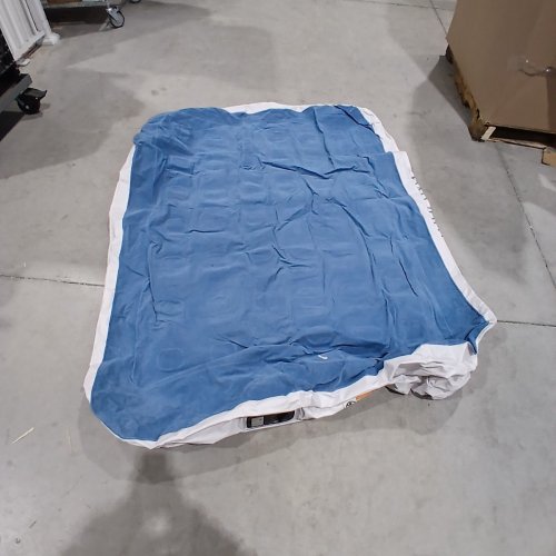 TILVIEW HIGH RAISED AIR MATTRESS WITH BUILT IN PUMP AND CARRY BAG, 18.5" H - QUEEN 80" X 62" - WHITE/BLUE (MODEL: 29P381US) image 2