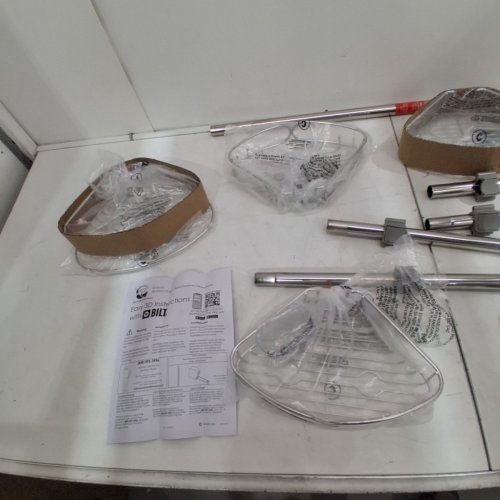 ZENNA HOME SHOWER CADDY 60" - 108" - CHROME (MODEL: E2181STL) image 5