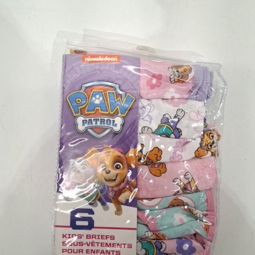 6PK KID'S NICKELODEON PAW PATROL BRIEFS UNDERWEAR - 3T - PINK MULTICOLOUR image 2