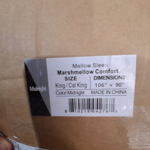 MELLOW MARSHMELLOW COMFORTER - KING / CAL KING, 105" X 90" - MIDNIGHT image 3