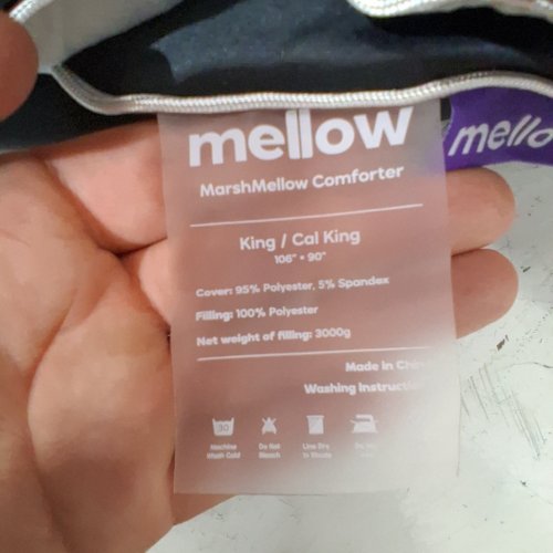 MELLOW MARSHMELLOW COMFORTER - KING / CAL KING, 105" X 90" - MIDNIGHT image 4