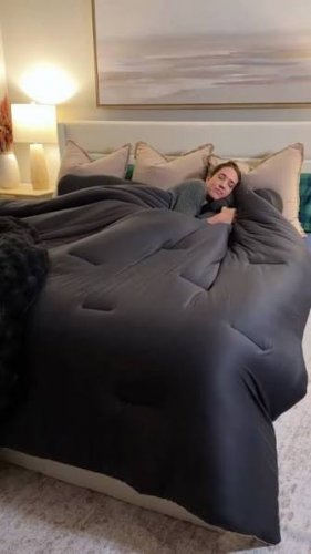 MELLOW MARSHMELLOW COMFORTER - KING / CAL KING, 105" X 90" - MIDNIGHT image 2
