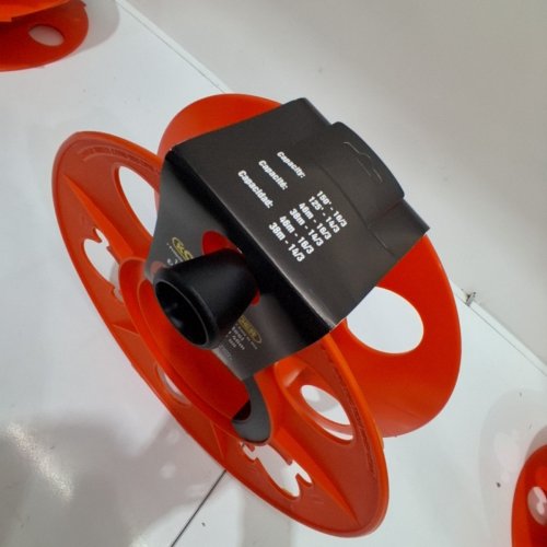 BAYCO CORD STORAGE REEL WITH SPIN HANDLE - 150FT CORD CAPACITY - ORANGE (MODEL: KW-130) image 3