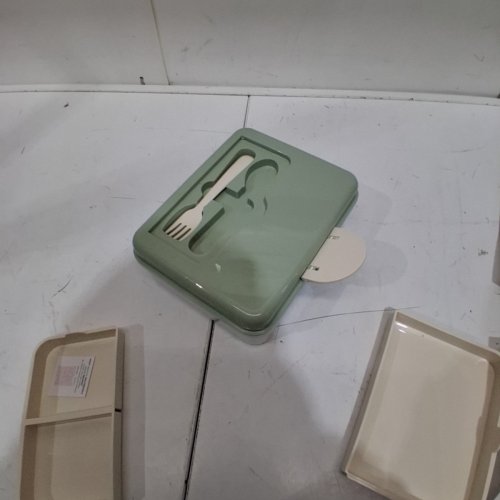 MELII 2-TIER BENTO LUNCH BOX - SAGE GREEN image 3