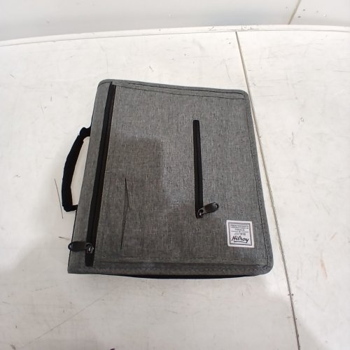 HILROY DOUBLE BOOSTER D-RING ZIPPER BINDER WITH MULTIPLE POCKETS & PEN HOLDERS - 2" - GREY (MODEL:4304982) image 2
