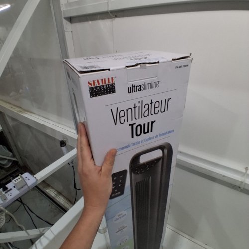 SEVILLE CLASSICS OSCILLATING TOWER FAN - BLACK (MODEL: 1704090) image 3