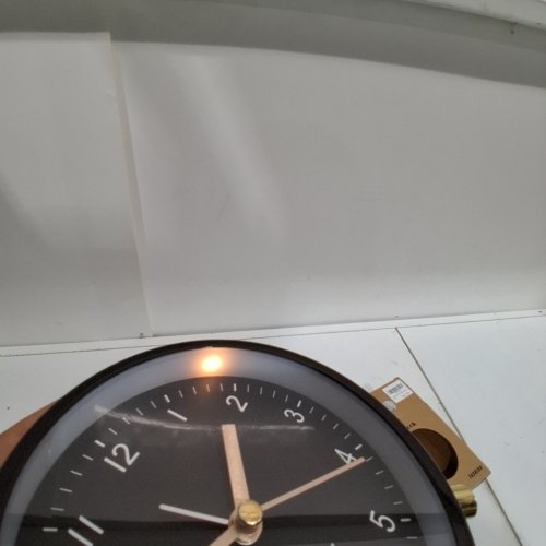 AZXB ANALOG QUARTZ ALARM CLOCK - 6"- BLACK / GOLD (MODEL: 9045) image 2