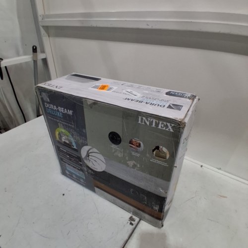 INTEX DURA-BEAM DELUXE SERIES SELF-INFLATABLE MATTRESS WITH INTERNAL PUMP - 13" QUEEN - GREY - (MODEL: AP619D 67769ED) image 4