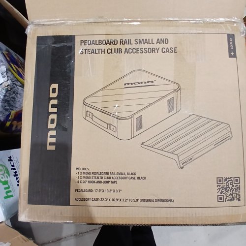 MONO STEALTH CLUB PEDALBOARD RAIL AND ACCESSORY CASE SET - SMALL - BLACK image 2