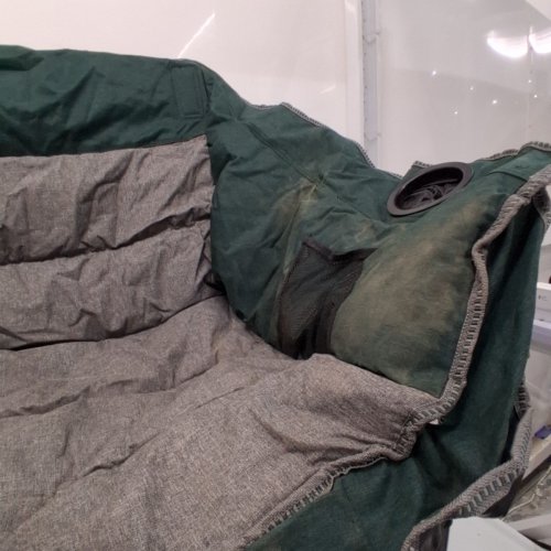 LANMOUNTAIN FOLDING LOVESEAT CAMPING CHAIR - GREY / DARK GREEN (MODEL: LS-105A-DARK GREEN) image 3