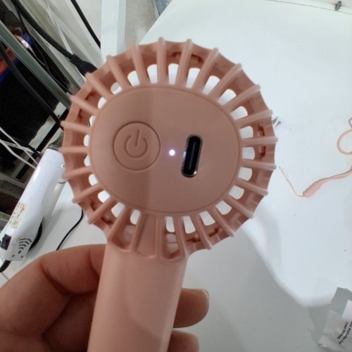 SWEETFULL MINI RECHARGEABLE PORTABLE FAN - 3 SPEEDS - PINK image 2