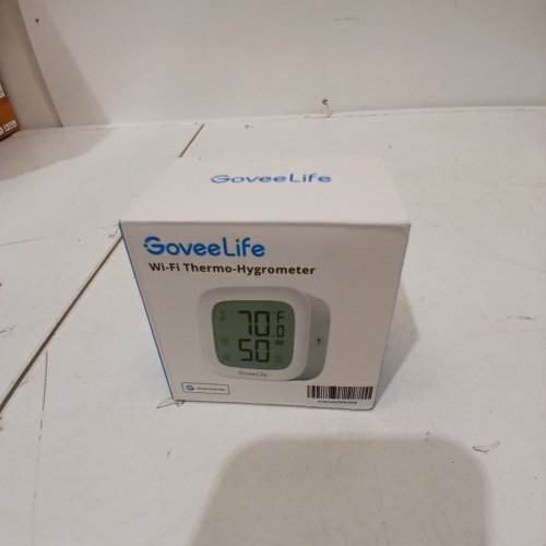 GOVEELIFE WIFI THERMOMETER HYGROMETER, INDOOR BLUETOOTH TEMPERATURE HUMIDITY SENSOR WITH ELECTRONIC INK DISPLAY, APP NOTIFICATION ALERT, FREE DATA STORAGE EXPORT - WHITE (MODEL: H5103) image 3