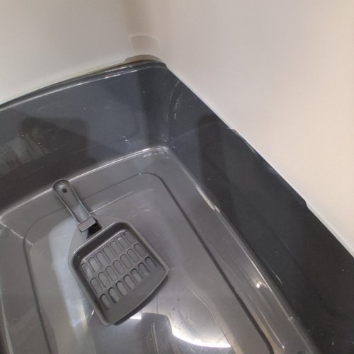 LITTER GENIE CAT LITTER BOX WITH SHIELD AND SCOOP- GREY (MODEL:500423) image 3