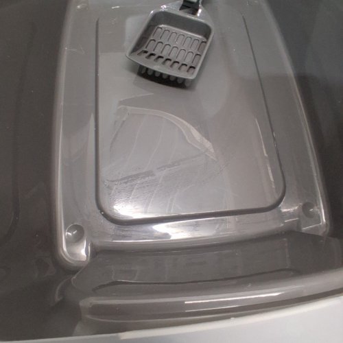 LITTER GENIE CAT LITTER BOX WITH SHIELD AND SCOOP- GREY (MODEL:500423) image 4