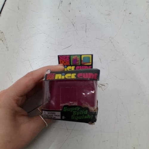 NEE DOH NICE CUBE SQUISHY STRESS BALL TOY - PINK image 2