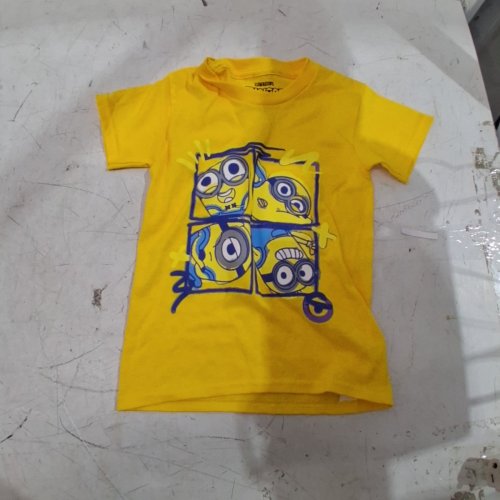 BOY'S MINIONS GRAPHIC T-SHIRT - EXTRA SMALL - YELLOW image 2