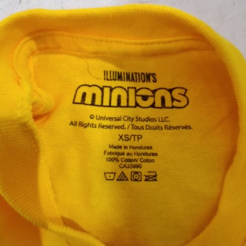 BOY'S MINIONS GRAPHIC T-SHIRT - EXTRA SMALL - YELLOW image 3