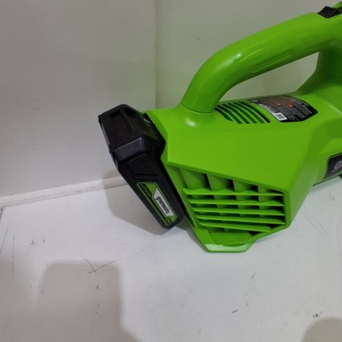 2PC GREENWORKS STRING TRIMMER AND BLOWER COMBO WITH BATTERY - 24V - GREEN/BLACK - (MODEL: STBL24B210) image 4