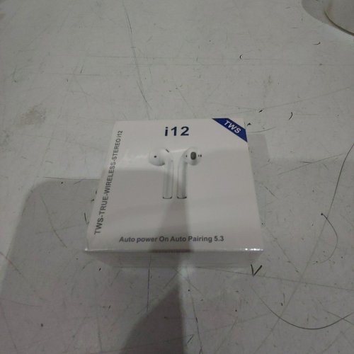 TWS TRUE WIRELESS BLUETOOTH AUTO PAIRING EARBUDS - WHITE (MODEL: I12) image 2