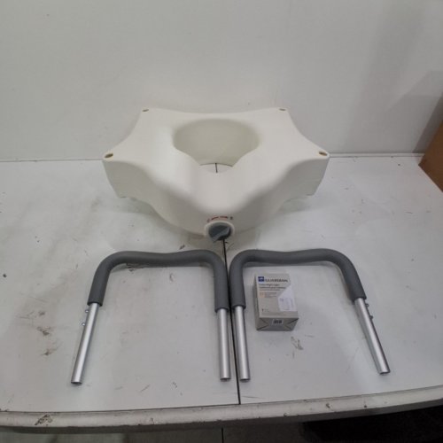 MEDLINE 5" TOILET SEAT RISER WITH ARMS AND NIGHTLIGHT - MAX 400LBS - WHITE (MODEL: G4-602KRX1) image 2