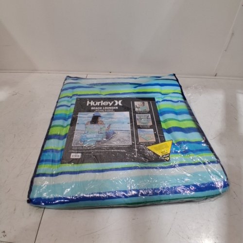 HURLEY BEACH GROUND MAT LOUNGER WITH BACKREST AND COOLER POCKET - BLUE\GREEN (MODEL: 169502F) image 2