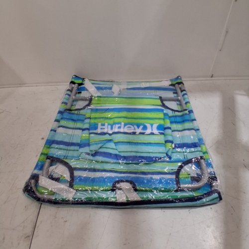 HURLEY BEACH GROUND MAT LOUNGER WITH BACKREST AND COOLER POCKET - BLUE\GREEN (MODEL: 169502F) image 3