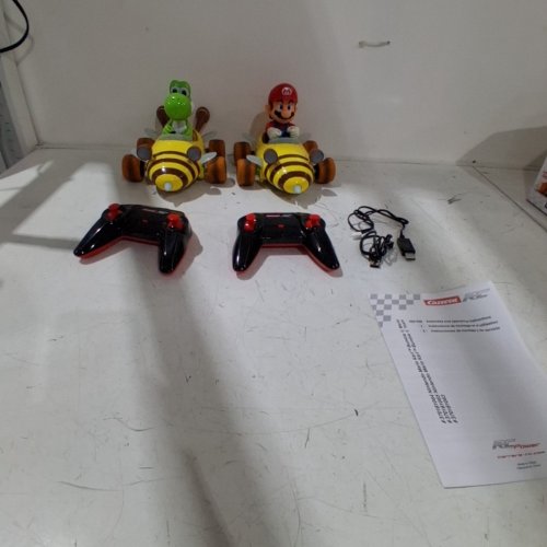 2PC CARRERA MARIO KART REMOTE CONTROL CARS - 2.4 GHZ - YELLOW image 3