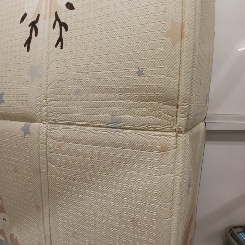FOLDING BABY PLAY MAT - 51" X 79" - ANIMAL PRINT, BEIGE image 4