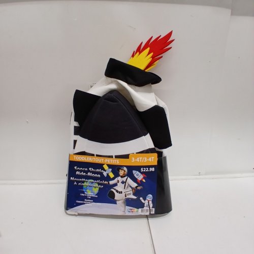 2PC SPACE SHUTTLE RIDE-ALONG COSTUME SET - 3T-4T - WHITE AND BLACK (STYLE:10517) image 3