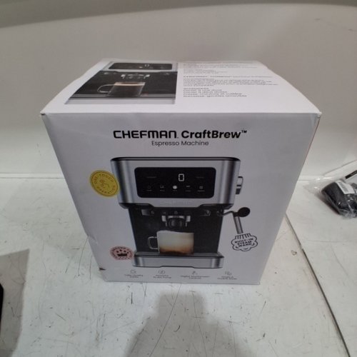 CHEFMAN CRAFTBREW ESPRESSO MACHINE 5-BAR PUMP DIGITAL ESPRESSO MAKER WITH STEAM WAND - BLACK (MODEL: RJ54-SS-15-D-BLK-CA) image 6