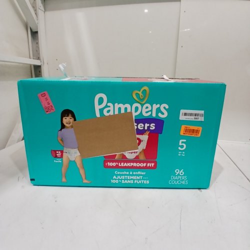 96PK PAMPERS PULL ON CRUISERS 360° 100% LEAKPROOF FIT DISPOSABLE BABY DIAPERS - SIZE 5 (27LBS+) image 2