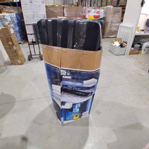 UPHOLSTERED FOLDING FLOOR CHAIR AND MATTRESS - 78" X 25" - NAVY image 6
