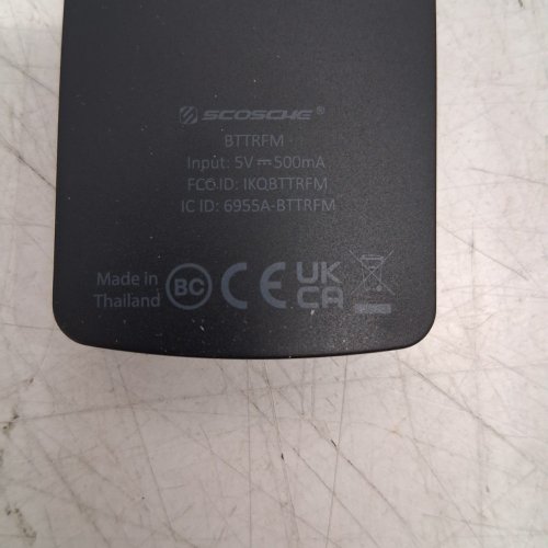 SCOSCHE BLUETOOTH WIRELESS AUDIO TRANSMITTER / RECEIVER - FM 88.1-107.9 MHZ - UP TO 7 HR PLAYTIME - BLACK (MODEL: BTTRFM-RP) image 4