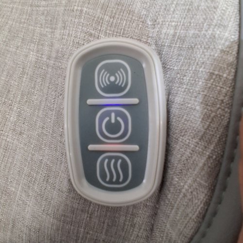 SHARPER IMAGE HEATED NECK AND SHOULDER MASSAGER- GREY image 2