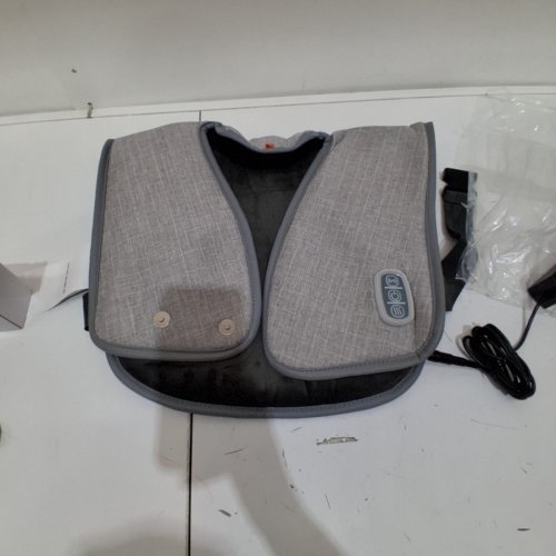 SHARPER IMAGE HEATED NECK AND SHOULDER MASSAGER- GREY image 3