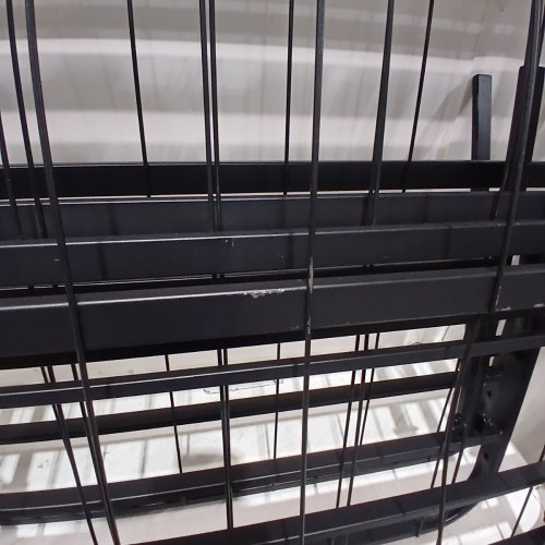 GIANTEX 2-IN-1 FOLDING METAL BED FRAME - KING/QUEEN - 660LBS CAP - BLACK (MODEL: BF-JQ-Q-1297K) image 4
