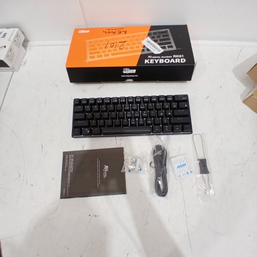 RK ROYAL KLUDGE RK61 WIRELESS 60% MECHANICAL GAMING KEYBOARD, ULTRA-COMPACT 60 KEYS BLUETOOTH MECHANICAL KEYBOARD WITH PROGRAMMABLE SOFTWARE - BROWN SWITCHES - BLACK image 2